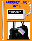 Luggage Tag Fasteners, Plastic Name Tag Straps, Bag ID Name Badge Tag Loop Fasteners ST-P6/Per-Piece