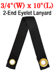 10" Heavy Duty Brass Eyeleted Long Strap LY-2E-405HD-EL09B-10/Per-Piece