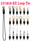 Ez-Metal Hardware Fasteners with Round Cord Loop Tie