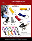 Color Key Straps: For Carabiners and Bolt Snap Hook Fasteners