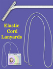 Elastic Lanyards: Wholesale: Stretchy Round Cords with Two-Ends and Two Metal Tips