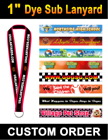 1" Big Size Custom Logo Lanyards with Dye Sublimations LY-406-Dye-Sub/Per-Piece