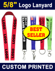 5/8" Best Seller Custom Logo Lanyards With Factory Direct Cheap Price