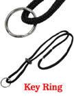 Braided Cord Breakaway Lanyards With Split Key Rings