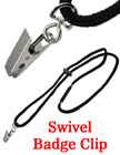 Safety Badge Lanyards with Name Badge Clips LY-411-BC-SW-402