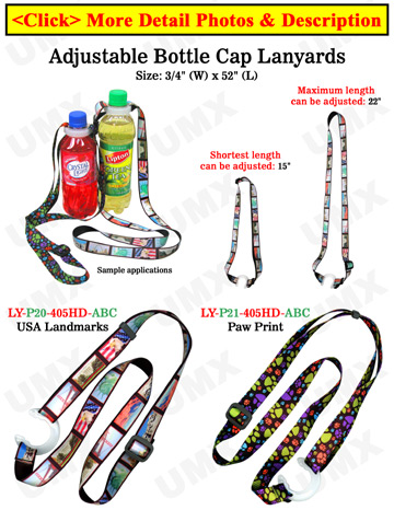 Snap Lanyards: 3/4" Neck Wear Straps: For Badge Holders