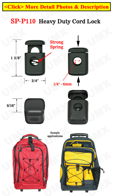 Heavy Duty Cord Locks: Strong Steel Metal Spring Fasteners