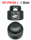 Cord Lock: Small Size, Low Profile Cylinder Shape - One Hole SP-P072S-1/Per-100-Pcs