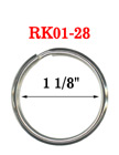 1 1/8",  28 mm Heavy Duty Keyrings: Factory Direct Economic Pricing RK01-28/Per-Piece