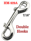 4" Two-End Rigid Bolt Snaps: Heavy-Duty Non-Swivel Metal Snap Hooks HM-929A/Per-Piece