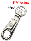 7/16" Small U-Sleeve Bolt Snap Hooks: For Round or Flat Rope