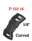 5/8" Curved Wrist Band Plastic Buckles: Curved Wrist Strap Buckles