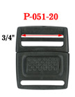 3/4" Easy Center Release Plastic Buckles: For Pet Collars or Vest Locks