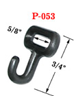 5/8" Flat Strap Plastic Hooks: For Flat Webbing