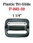 1 1/4" Popular Size Plastric Tri-Glide Strap Buckles