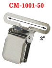 2" Tool Belt Suspender Clips: For Wide Strap Belt Suspender Without Plastic PVC Teeth: Nickel Color CM-1001-50